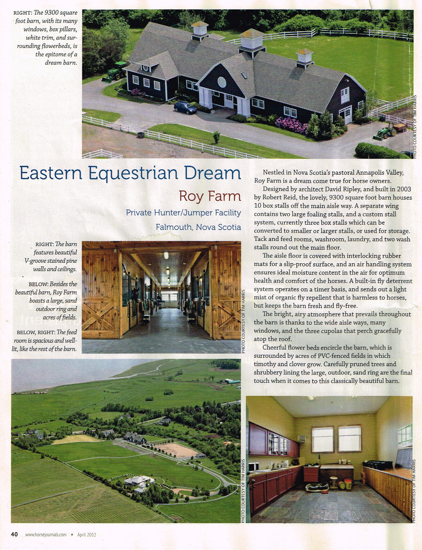 Equestrian Stable Magazine Publication